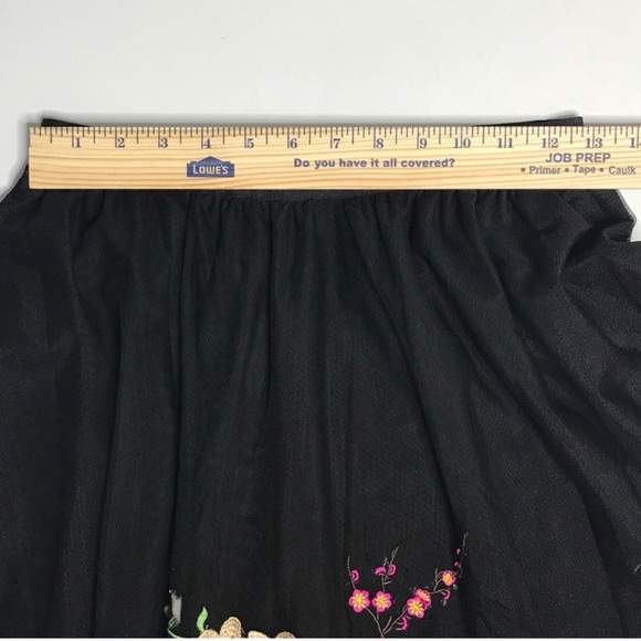 Anthropologie Sachin and Baby Embroidered Floristic Skirt Size 2 - Picture 7 of 8